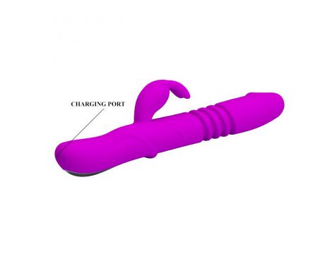 Wibrator króliczek Pretty Love Ward silikonowy z rotacją USB 27 cm - 8