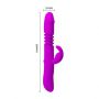 Wibrator króliczek Pretty Love Ward silikonowy z rotacją USB 27 cm - 7
