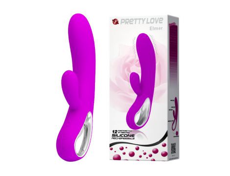 Wibrator punktu G Pretty Love Elmer fioletowy USB 12 trybów