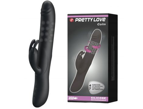 Wibrator króliczek Pretty Love Colin silikonowy USB 25 cm - 2