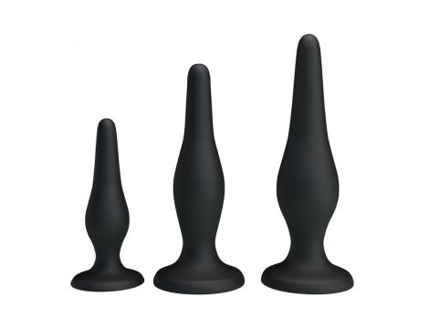 Zestaw silikonowych korków analnych Pretty Love mini dla początkujących - 3