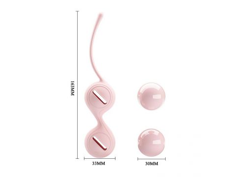 Kulki kegla silikonowe Pretty Love fioletowe - 6
