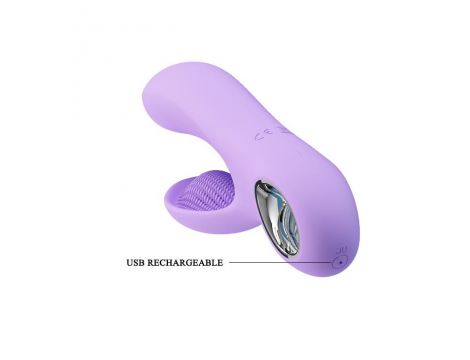 Wibrator punktu G silikonowy Pretty Love Canrol niebieski USB 7 funkcji - 7