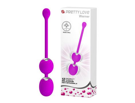 Kulki wibrujące Pretty Love Werner USB 12 funkcji