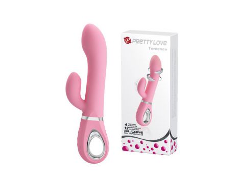 Wibrator króliczek punktu G Pretty Love Ternence różowy USB 19,6 cm