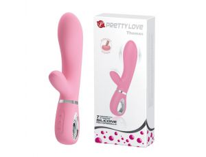 Wibrator punktu G króliczek silikonowy Pretty Love Thomas różowy USB