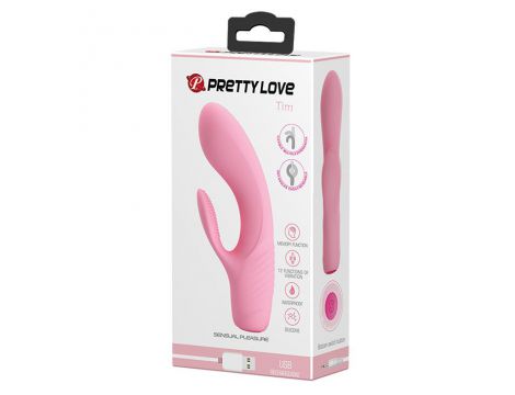 Wibrator królika punktu G Pretty Love TIM USB 12 funkcji z pamięcią - 10