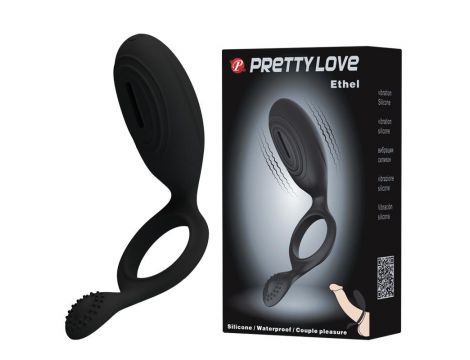 Pierścień erekcyjny wibrujący z wypustkami Pretty Love Ethel - 2