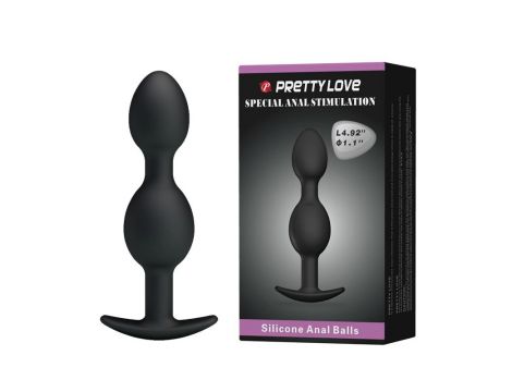 Korek analny silikonowy Pretty Love z pilotem 12,5 cm