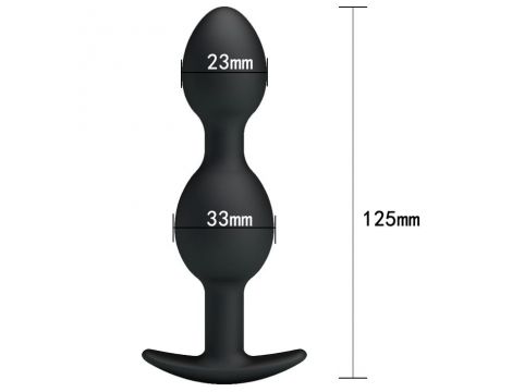 Korek analny silikonowy Pretty Love z pilotem 12,5 cm - 7
