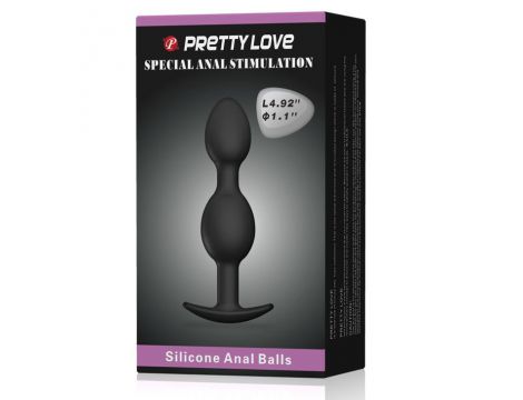 Korek analny silikonowy Pretty Love z pilotem 12,5 cm - 9