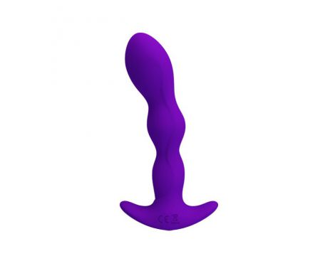 Wibrujący korek analny silikonowy Pretty Love Yale USB 12 trybów - 2
