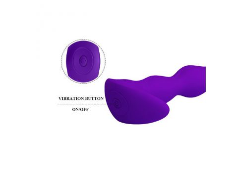 Wibrujący korek analny silikonowy Pretty Love Yale USB 12 trybów - 7