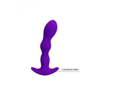 Wibrujący korek analny silikonowy Pretty Love Yale USB 12 trybów - 8