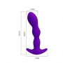 Wibrujący korek analny silikonowy Pretty Love Yale USB 12 trybów - 7