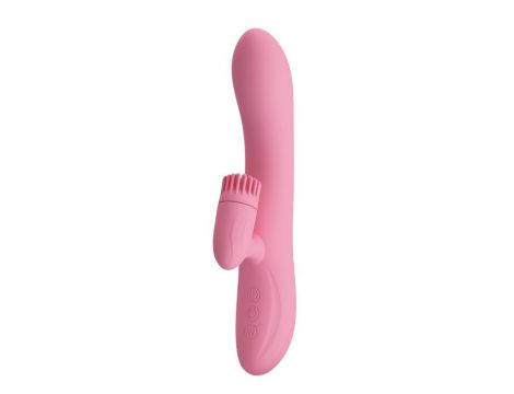 Wibrator silikonowy punktu G Pretty Love Chris rotujący USB 20,5 cm - 2