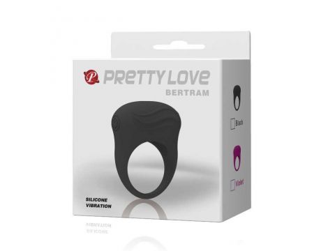 Pierścień erekcyjny wibrujący ultra silny Pretty Love Bertram z wypustką - 9