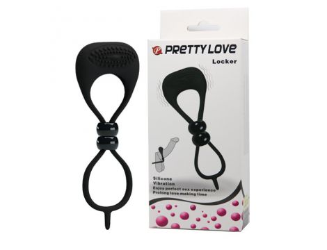 Pierścień wibrujący Pretty Love Locker na penisa i mosznę - 11