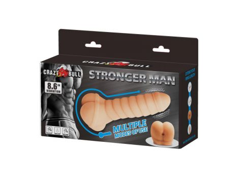 Wibrujący masturbator Crazy Bull Stronger Man