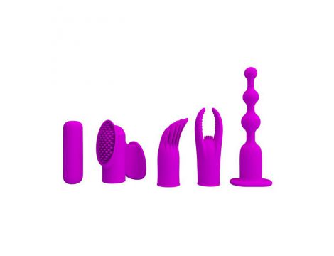 Zestaw wibracyjny Pretty Love silikonowy 12 trybów 4 w 1 - 3