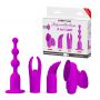Zestaw wibracyjny Pretty Love silikonowy 12 trybów 4 w 1 - 2