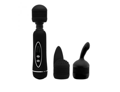 Różdżka masażowa Baile Power Wand 12 funkcji czarna silikonowa - 4