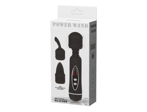 Różdżka masażowa Baile Power Wand 12 funkcji czarna silikonowa - 9