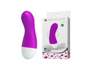 Wibrator mini Ian Pretty Love fioletowy silikonowy USB 30 funkcji