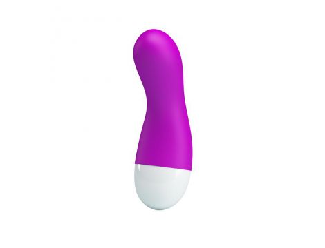 Wibrator mini Ian Pretty Love fioletowy silikonowy USB 30 funkcji - 2