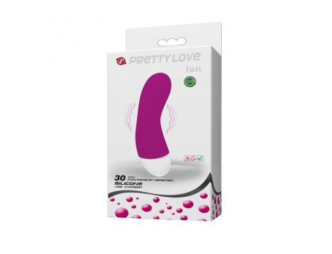 Wibrator mini Ian Pretty Love fioletowy silikonowy USB 30 funkcji - 10