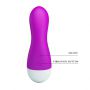 Wibrator mini Ian Pretty Love fioletowy silikonowy USB 30 funkcji - 8