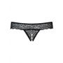 Stringi otwarte koronkowe Miamor Obsessive czarne XXL - 5