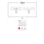 Stringi otwarte koronkowe Miamor Obsessive czarne XXL - 6