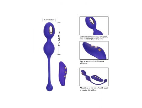 Estim Dual Kegel Exerciser Blue - 9