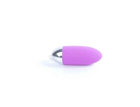 Jajeczko wibracyjne bezprzewodowe z pilotem Boss Series fioletowe 9 cm - 2