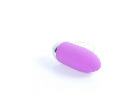 Jajeczko wibracyjne bezprzewodowe z pilotem Boss Series fioletowe 9 cm - 3