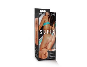 Masturbator z wibracją M for Men Sofia Mocha TPE na baterie AAA