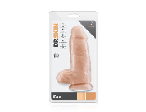Dildo realistyczne Blush Dr Chubbs waniliowe 25 cm PVC - 3