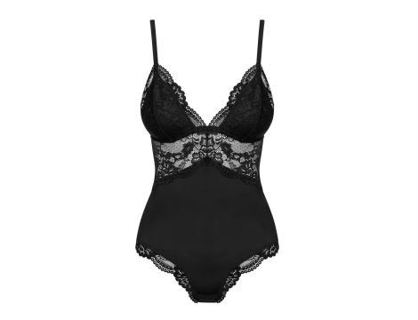 Body koronkowe Obsessive czarne XXL - 5