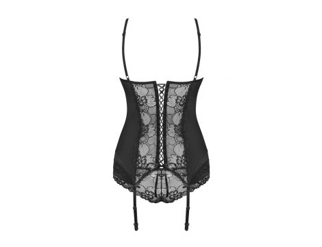 Gorset i figi Obsessive Heartina czarny L/XL - 6