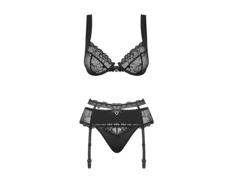 Komplet bielizny Heartina Obsessive czarny L/XL - 5