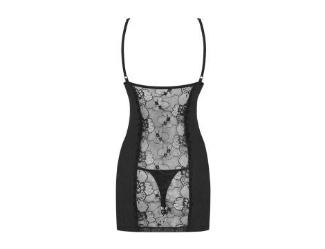 Koronkowa koszulka i stringi Heartina Obsessive czarna L/XL - 6