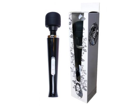 Stymulator łechtaczki Magic Wand silikonowy czarny USB 10 funkcji