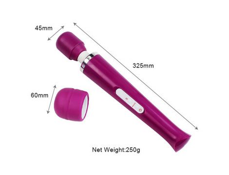 Stymulator łechtaczki Magic Wand fioletowy USB 10 programów - 4