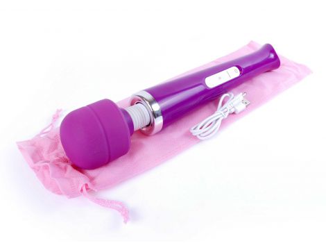 Stymulator łechtaczki Magic Wand fioletowy USB 10 programów - 10