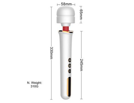 Masażer super mocny USB biały 10 funkcji B Series Magic - 5