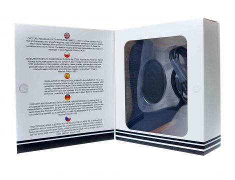 Masażer prostaty z pierścieniem na jądra pilot USB 10 funkcji - 7