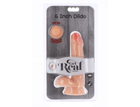Dildo dual density ToyJoy jasny odcień skóry 17 cm - 2