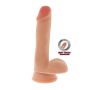 Dildo dual density ToyJoy jasny odcień skóry 17 cm - 2