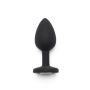 Korek analny Diamond Booty Jewel ToyJoy czarny 7 cm - 2